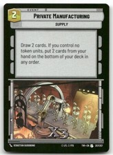 Private Manufacturing #257 Star Wars Unlimited TOR NM X3