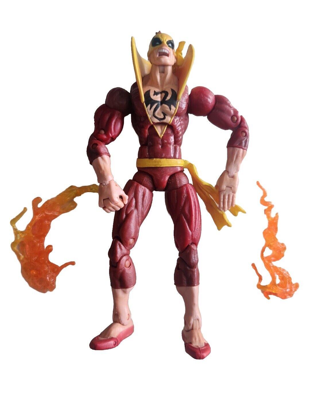 2005 Toy Biz Marvel Legends Apocalypse Series • 6" Iron Fist Figure Red Variant 
