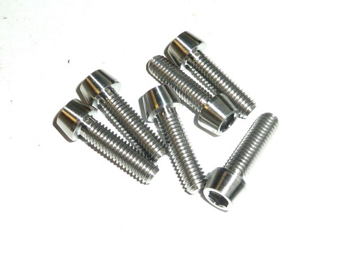 M6 X 22 6mm TITANIUM TAPER SOCKET CAP HEAD BOLTS M6X22 NO CORROSION - Picture 14 of 16