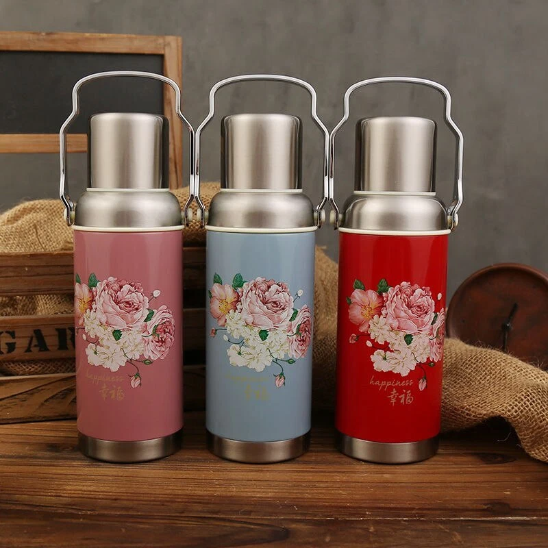 Hot Water Thermos Cup 304 Stainless Steel Water Bottle