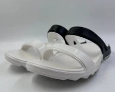 Spenco Women's Orthotic White/ Black Wide Strap Sandals Fusion Slim Size 11