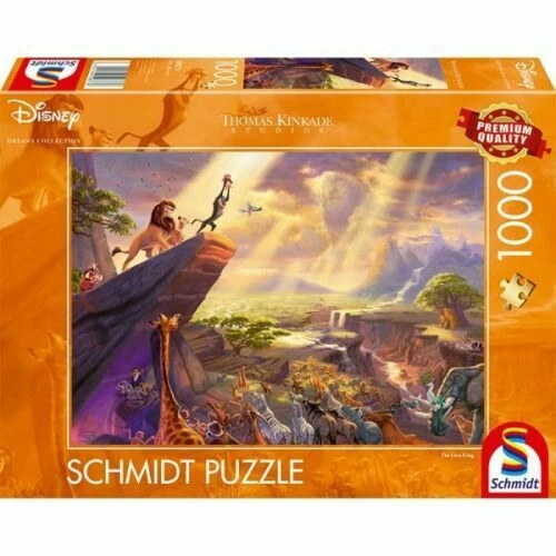 Thomas Kinkade Disney Lion King 1000 Piece Schmidt Jigsaw Puzzle