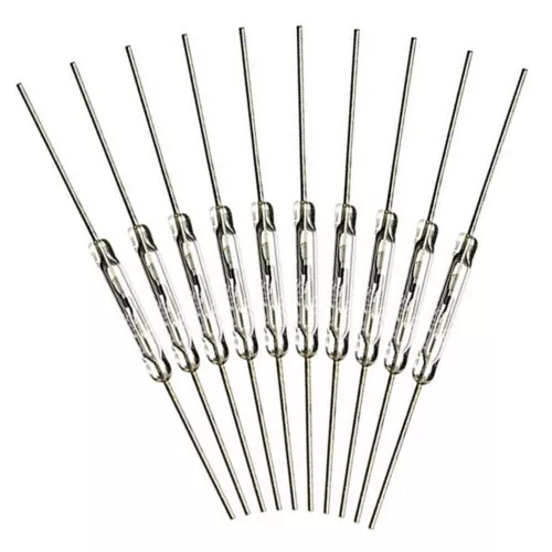 50 Stück Reedkontakt 14mm x 2mm Miniatur Reed Kontakt Reedschalter 45mm Länge - Bild 3 von 10