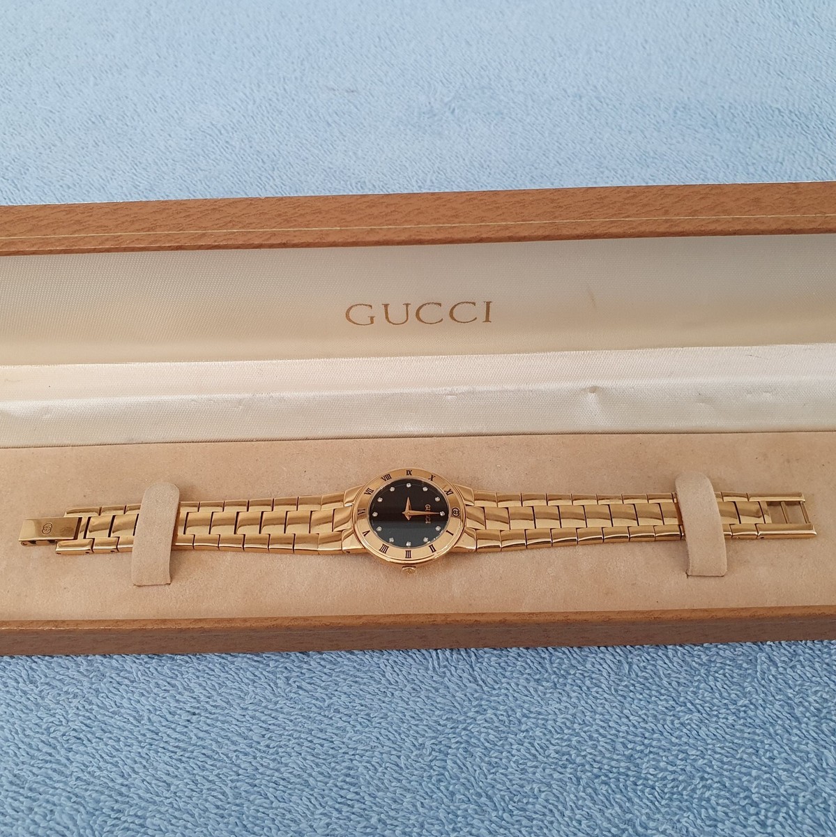 ビンテージ GUCCI 3300.L ゴールド /女性用腕時計 Gucci 3300L Women's Black Watch for sale online | eBay
