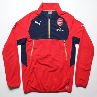 ARSENAL 2015/2016 TRAINING FLEECE FOOTBALL SOCCER SWEATSHIRT PUMA MEN'S S TOP