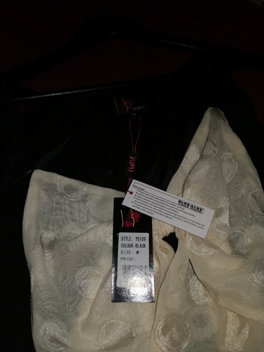 Neu mit Etikett! Yumi super plissé Kleid Gr. M/40, schwarz-weiß Wunderschön! - Bild 3 von 7