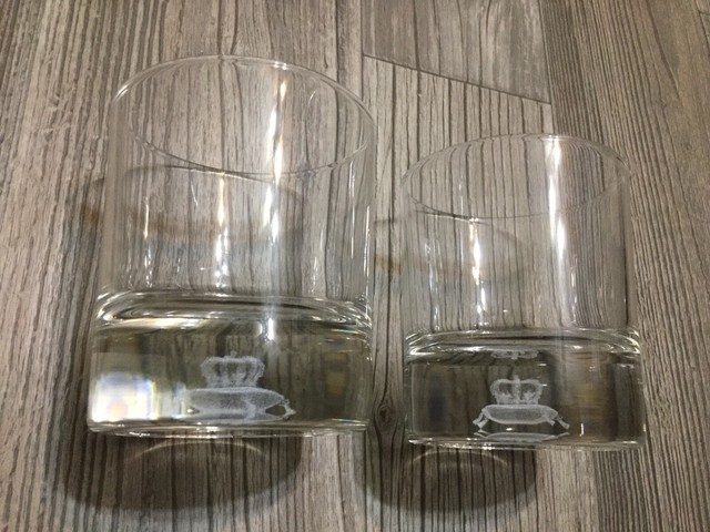 crown royal glasses with hologram