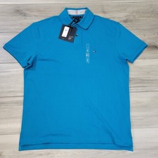 Tommy Hilfiger Polo Shirt Men's Small Blue Classic Fit New