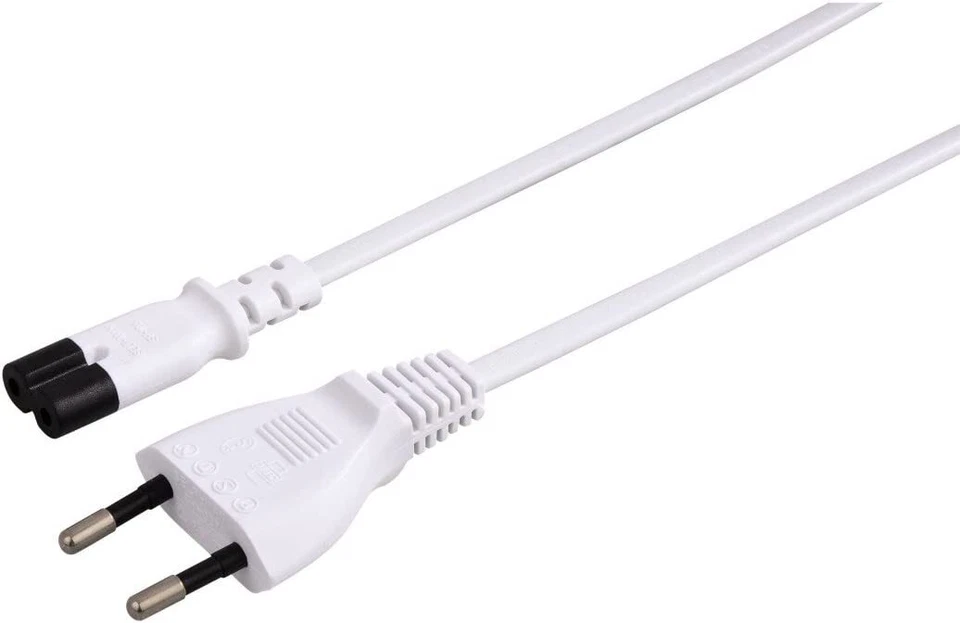 Hama® Netzkabel 2polig Eurostecker Netzstecker Stromkabel Laptop Konsolen [2er] - Bild 3 von 4