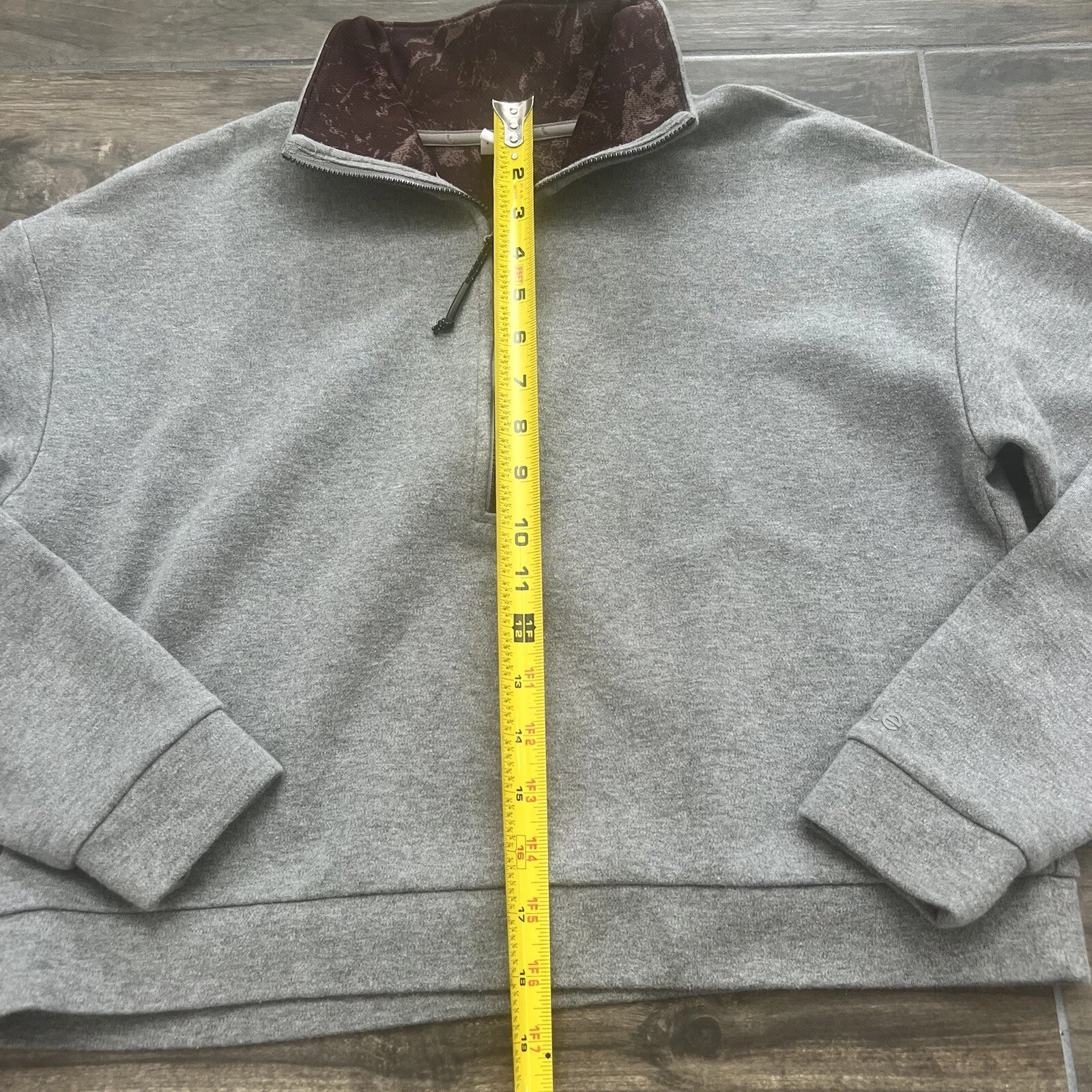 lole cropped 1/2 zip sweater