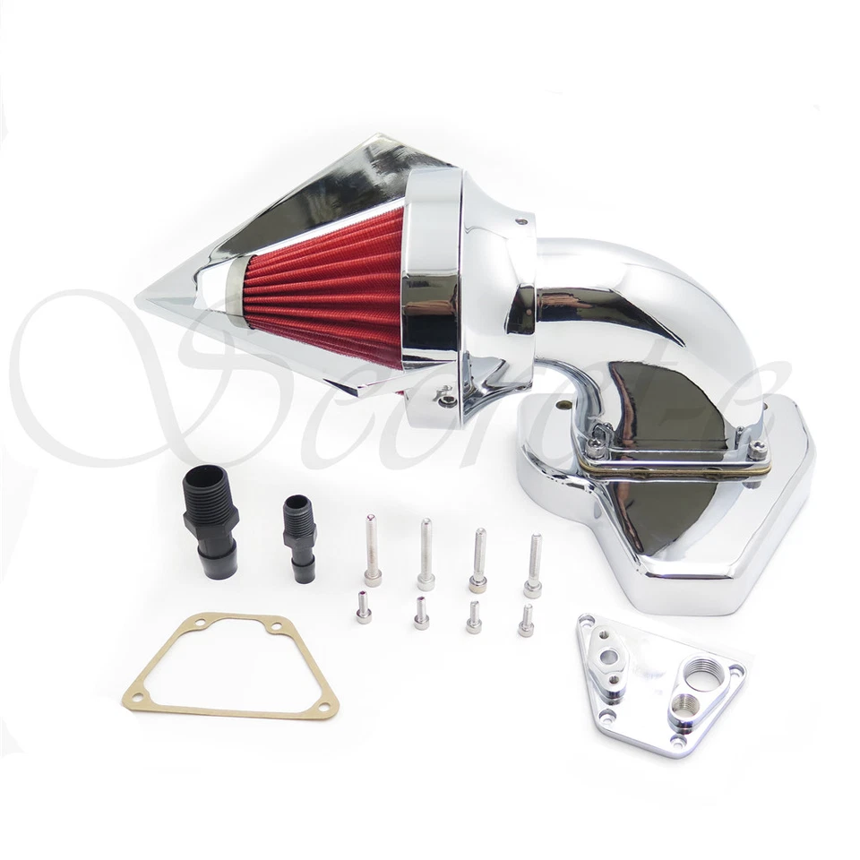 Intake Spike Air Cleaner Kits For 2002-2009 Honda Vtx 1800 R S C N F Chrome - Image 3 of 4