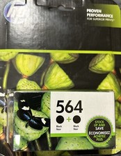 2pk Genuine HP 564 Black PhotoSmart B8550 7515 7520 7525 6520 6512 Ex:9/2018