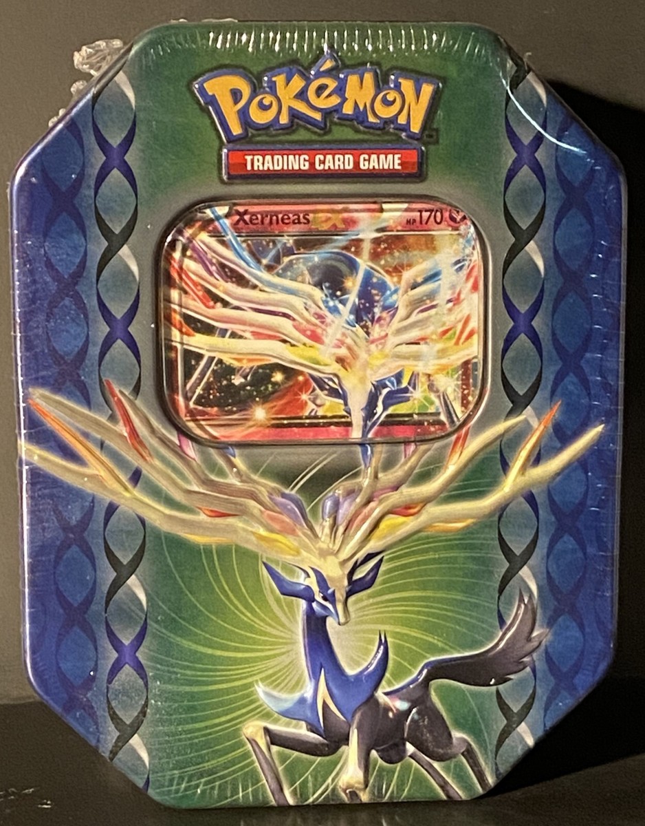 ポケモンカード Legends of Kalos 2014 tin缶 未開封 Pokemon 2014 XY Base Set Xerneas EX Legend of Kalos Tin Factory