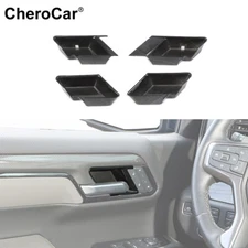 4X Car Door Bowl Decorative Cover Trim Kit For Chevy Silverado 22-24 Accessories