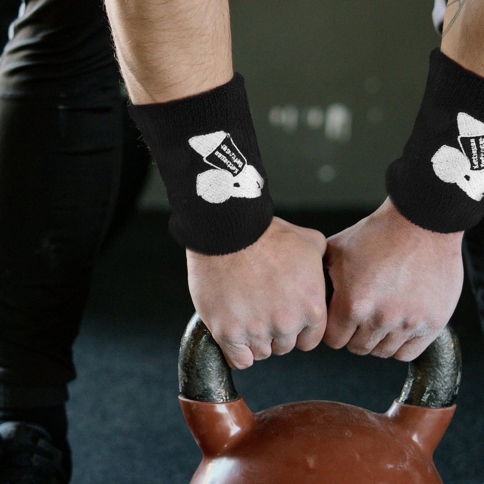 Kettlebell Guard Elastic Breathable Sports Wristbands Durable Black Kettlebells Guard ...