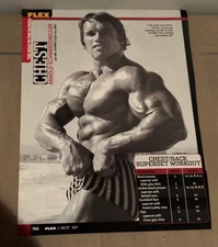 Arnold Schwarzenegger Chest Superset Routine Posing Bodybuilding Photo
