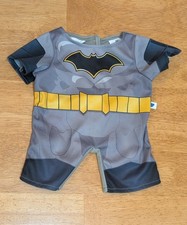 Build A Bear BAB Batman Costume One Piece DC Comics Gray For Plush