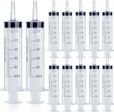 12Pack 60Ml Syringe for Liquid - Large Plastic Syringes without Needle for Food