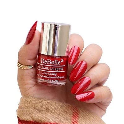 DeBelle Gel Nagellack Moulin Rouge (Maroon Nail Paint)|Non UV - Gel Finish |Ch