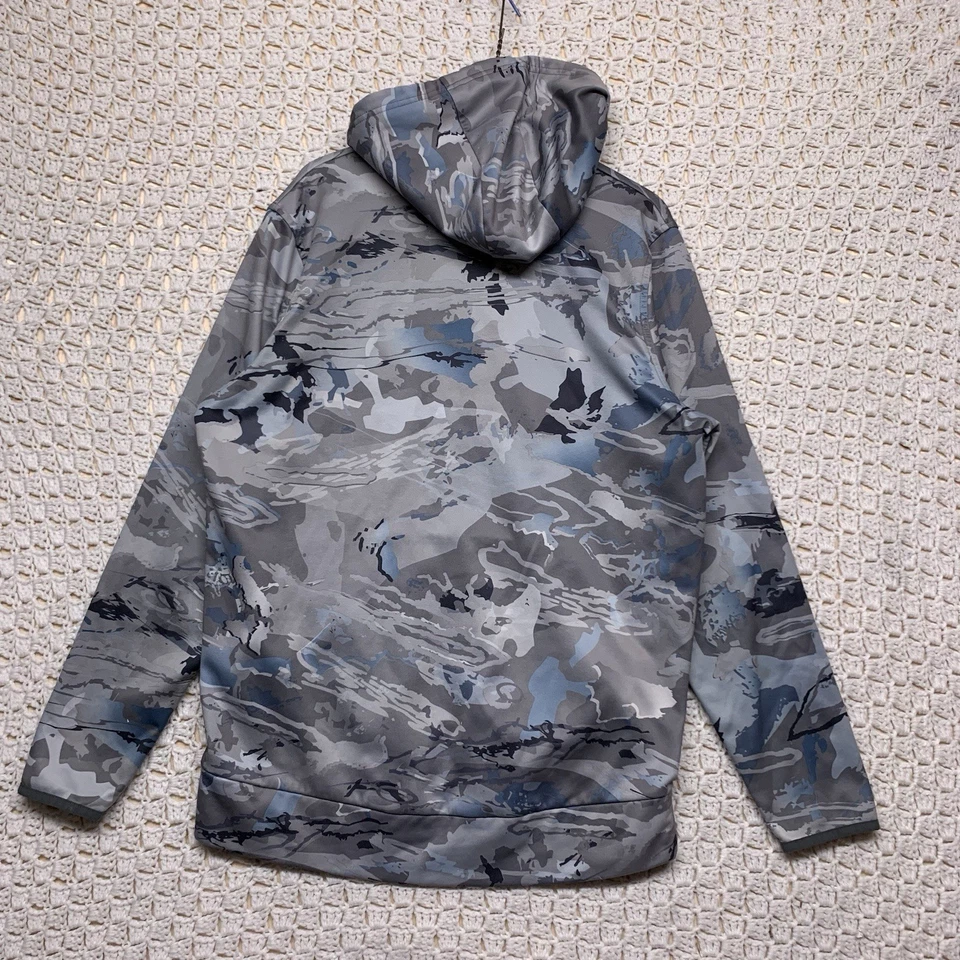 Sudadera con Capucha Under Armour Iso-Chill Camuflada Gris Azul Para Hombre Talla M Atlética Foto 3 de 4