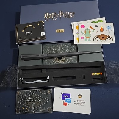 Kano Harry Potter Coding Wand Kit w/ Batteries Manual and Stickers Open Box