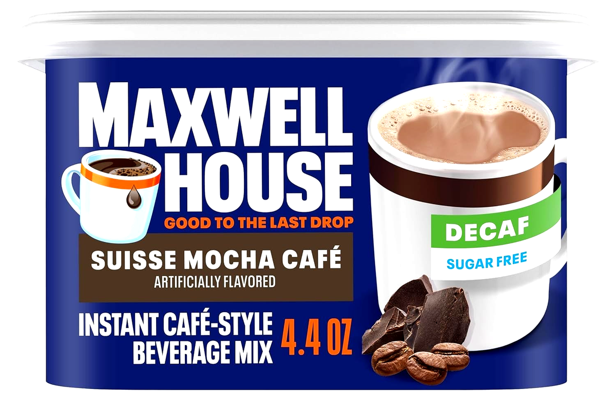 Maxwell House International Suisse Mocha Cafe Decaf Sugar Free 4.4