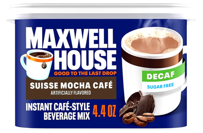 Maxwell House International Suisse Mocha Cafe Decaf Sugar Free 4.4