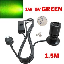 1W Green LED Spotlight USB 5V Mini Lamp Downlight For Showcase Jewelry Shop US