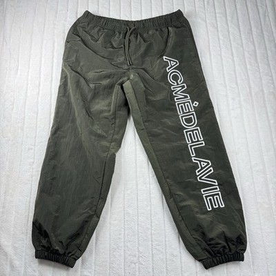 Acme de la Vie Wind Breaker Pants Men's Size 2 XL Olive Embroidery Logo Kpop