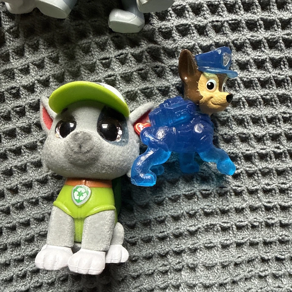 Lote de 10 figuras de la Patrulla Canina - Chase Marshall Rubble Rocky Ty Flocked, ¡Más! Foto 2 de 4