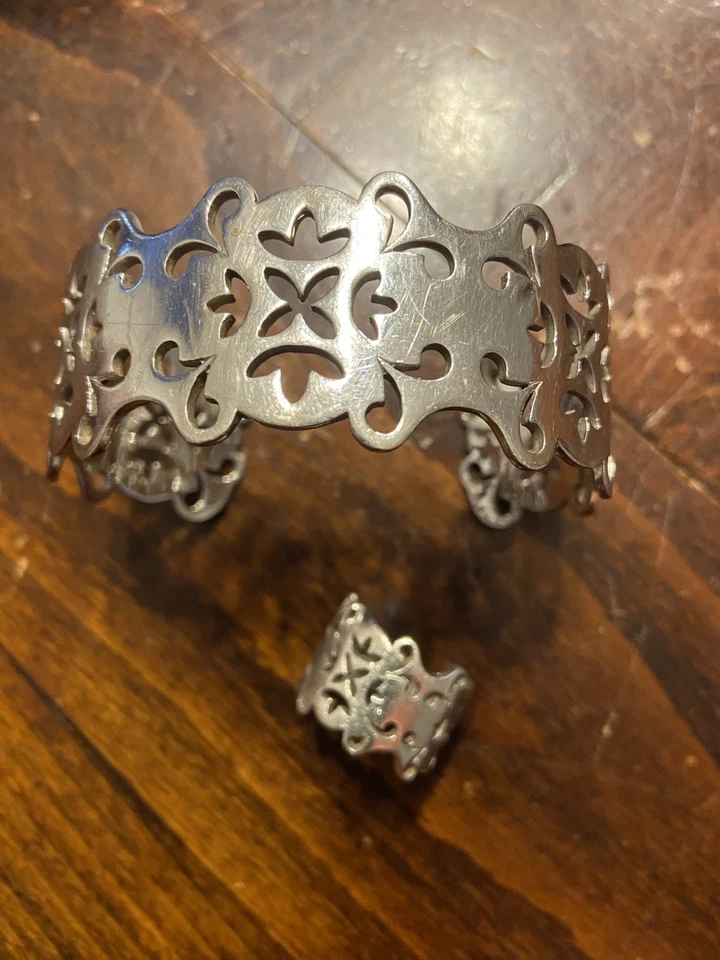 Armreif Und Ring Silber - Bild 2 von 3