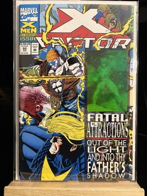 X-Factor #92 KEY 1st App Exodus Fatal Attractions Gambit Hologram Wrapped Around