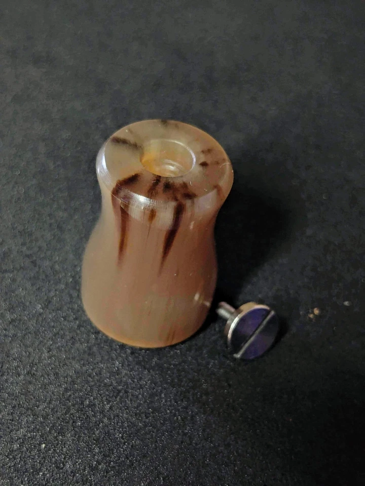 Ox horn fishing reel knob Abu & Daiwa - Pomello mulinello pesca in corno - Immagine 4 di 4