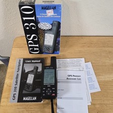 Magellan GPS 310 Handheld W/ Original Box And Manual TESTED 