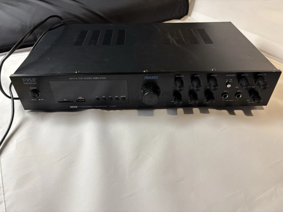 Pyle PDA8BU 5.1 Channel Bluetooth Home Audio Amplifier - Image 3 of 4
