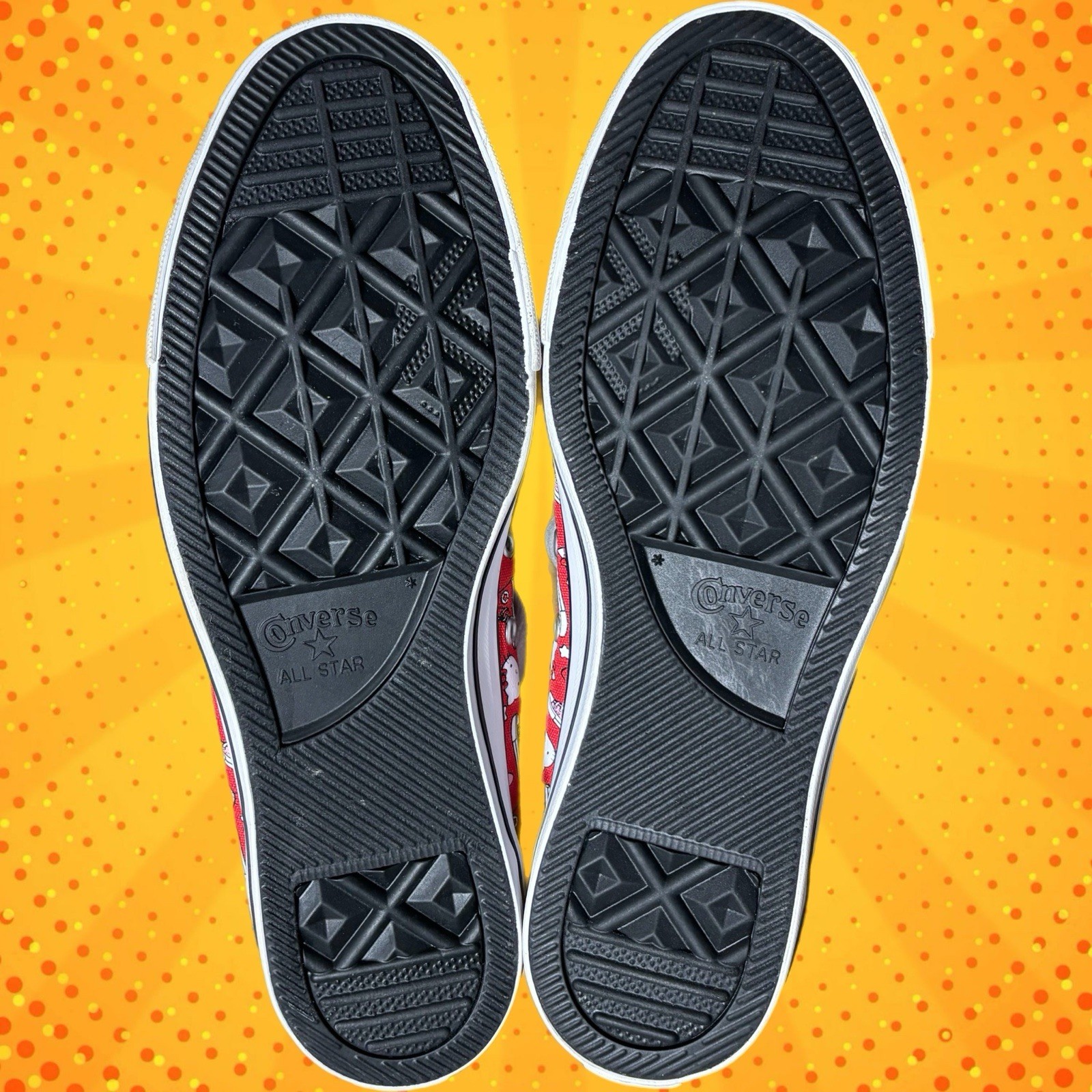 NEW! Converse x Hello Kitty Chuck Taylor Low Sneakers Red Mens Size 10 thumbnail 7