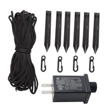 Holiday Inflatable Replacement Accessories Including Plastic Stakes black 3