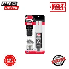 JB Weld Plastic Weld Quick Setting Epoxy Syringe Bonder Repair Glue Black...