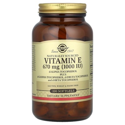 Vitamin E, d-Alpha Tocopherol Plus d-Gamma Tocopherol, d-Delta Tocopherol and