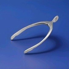 Antique Sterling Silver Wishbone Shaped Sugar Tongs by James Swann & Son