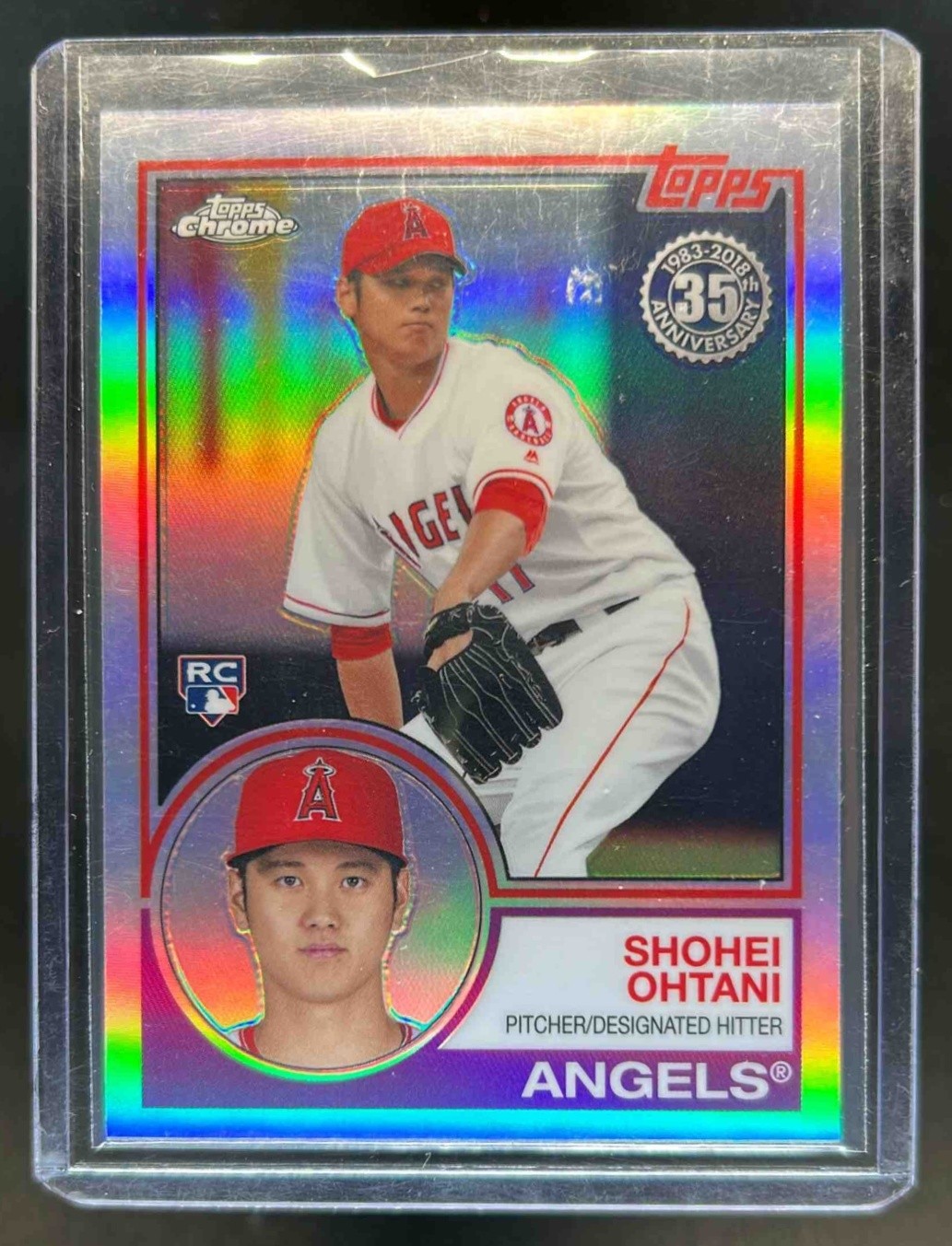 2018 Topps Chrome Shohei Ohtani 1983 RC Refractor Rookie #83T-6 Angels