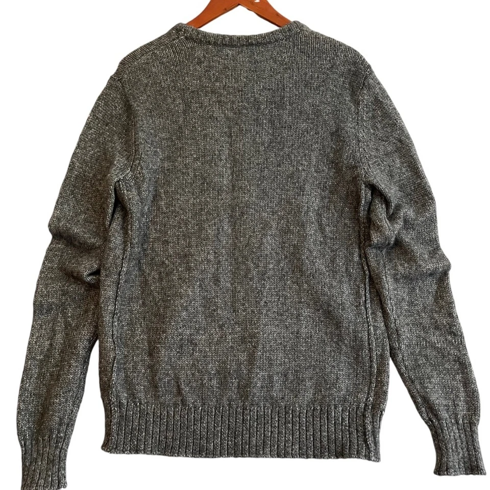 Jack Spade Bromley Crew Neck Sweater Mens Large Heather Grey Cotton Wool Blend - Image 3 of 4