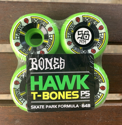 Powell Peralta Hawk T Bones 84B 58 mm Skateboard Rollen Selten Grün