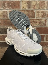 Sneakers da corsa Nike Air Max Plus TN Triple tutte bianche nuove 11,5 604133-139 uomo