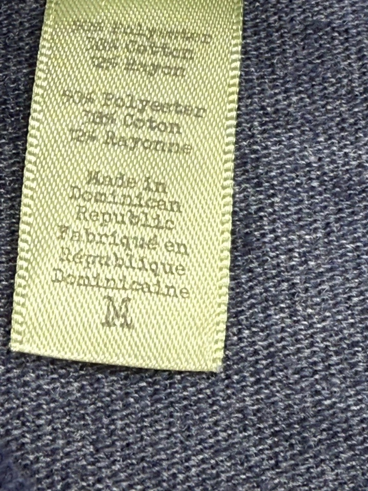 Pullover ligero Alternative Earth cuello en V azul ribete a rayas para mujer M’s Foto 3 de 4