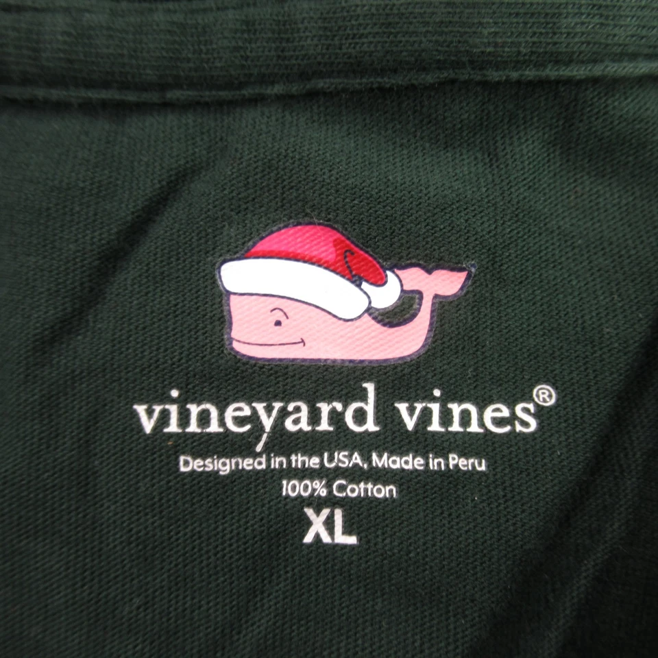 Vineyard Vines Shirt Womens XL Long Sleeve Crew Neck Green Lightweight Pocket - Image 4 of 4