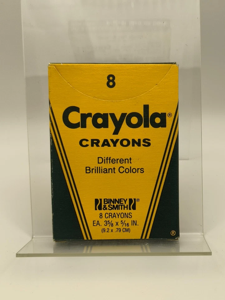 Vintage 1985 Binney & Smith Crayola Crayons ALL UNUSED NEW 8 Colours - image 2 of 4
