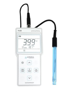 Apera Instruments AI413 PC400 Portable Multi-Parameter Meter Kit (pH/EC/TDS/T...