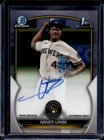 2023 Bowman Chrome Abner Uribe Auto 1st Prospect #CPA-AU Brewers
