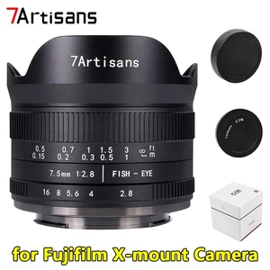 7artisans 7.5mm f2.8 Mark II APS-C Manual Focus Lens for Fujifilm X-mount Camera
